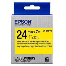 Epson LK-6YBVN sárga alapon fekete eredeti vinyl címkeszalag