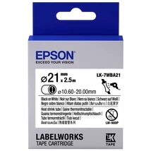 Epson LK-7WBA21 fehér alapon fekete eredeti címkeszalag