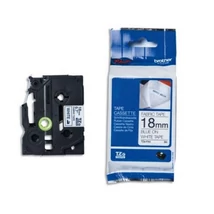 Brother TZE-FA4 fehér alapon kék eredeti feliratozó szalag (18mm x 3m)