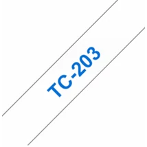 Brother TC-203 fehér alapon kék eredeti feliratozó szalag