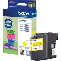 Brother LC221 sárga eredeti tintapatron