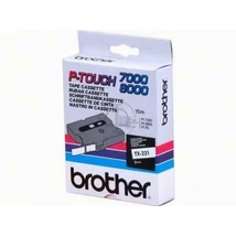 Brother TX-221 fehér alapon fekete eredeti feliratozó szalag