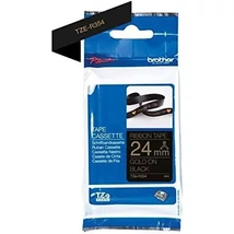 Brother TZE-R354 fekete alapon arany eredeti feliratozó szalag (24mm x 4m)