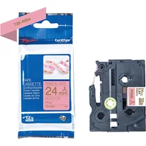 Brother TZE-RE54 rózsaszín alapon arany eredeti feliratozó szalag (24mm x 4m)