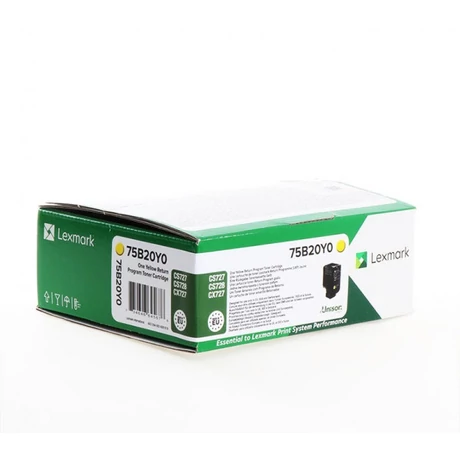 Lexmark [CS/CX727/CS728] 75B20Y0 sárga eredeti 10k toner