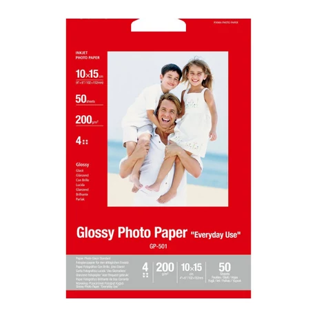 Canon GP-501 fényes eredeti fotópapír (10x15cm, 50 lap, 200g, 0775B081)
