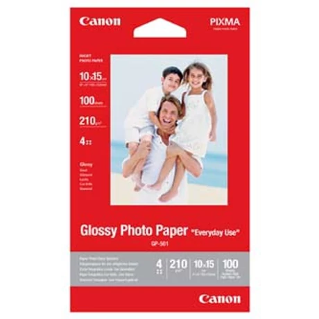 Canon GP-501 fényes eredeti fotópapír (10x15cm,100 lap, 200g, 0775B003)