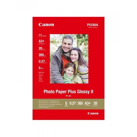 Canon PP-201 fényes eredeti fotópapír (A/3+, 20 lap, 265g, 2311B021)