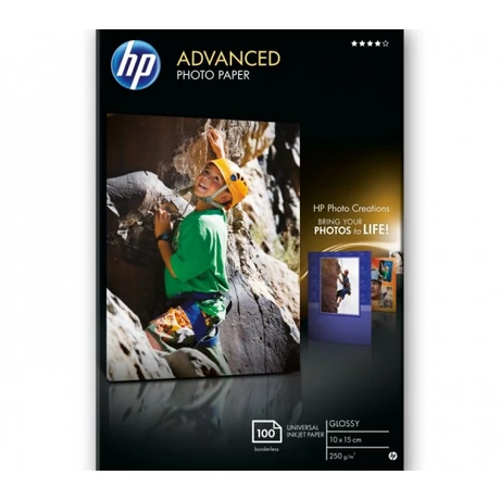 HP Q8692A fényes eredeti fotópapír (10x15cm, 100 lap, 250g)