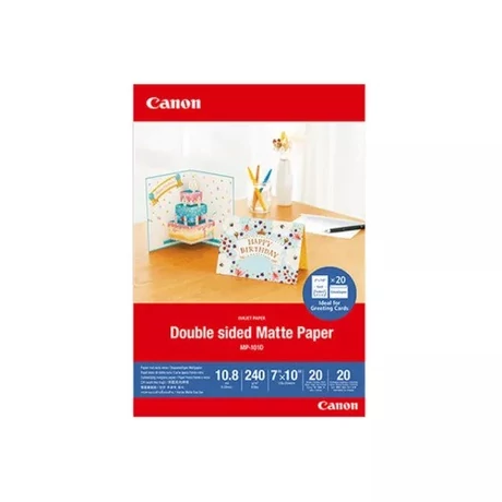Canon MP-101D kétoldalas matt eredeti fotópapír (A4, 50 lap, 240g, 4076C005)