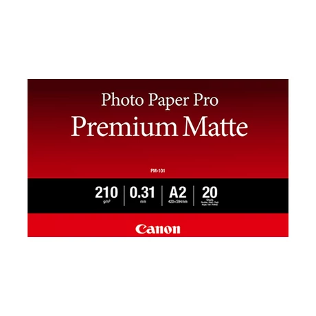 Canon PM-101 prémium matt eredeti fotópapír (A2, 20 lap, 210g, 97004406)