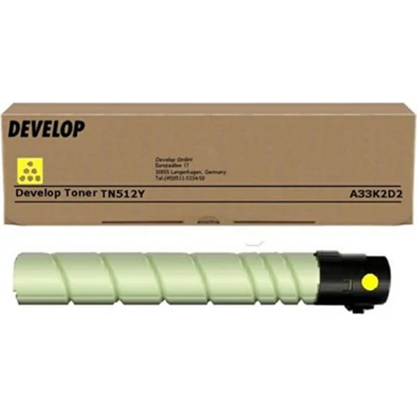 Develop ineo+ 454 [TN512Y] sárga eredeti toner (A33K2D2)