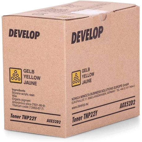 Develop ineo+ 35 [TNP22Y] sárga eredeti toner (A0X52D2)