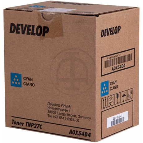 Develop ineo+ 25 [TNP27C] kék eredeti toner (A0X54D4)