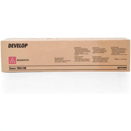 Develop ineo+ 550 [TN611M] magenta eredeti toner (A0703D0)