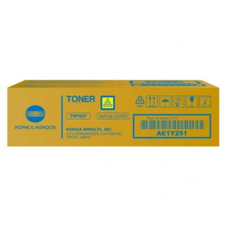 Konica Minolta Bizhub C3100i [TNP93Y] sárga eredeti toner (AE1Y251)