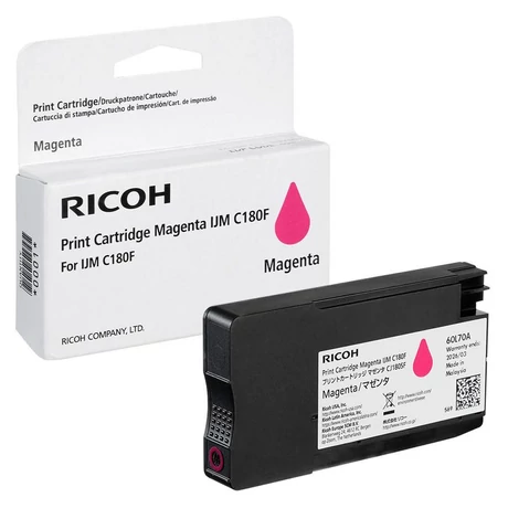 Ricoh C180F magenta eredeti tintapatron (408519)