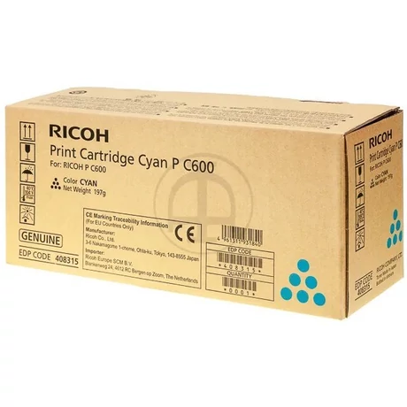 Ricoh P C600 kék eredeti toner (408315)