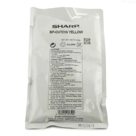 Sharp BP-GV70YA sárga eredeti developer