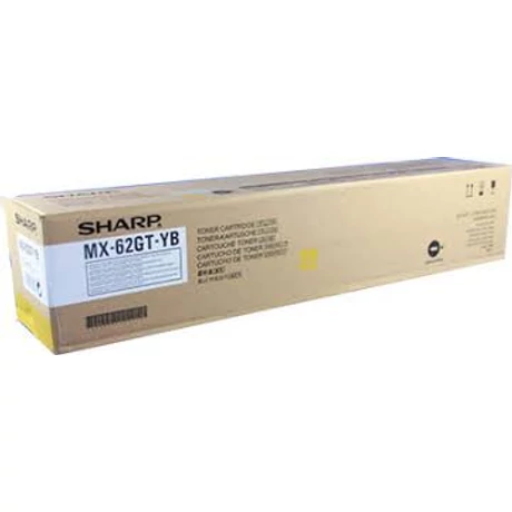 Sharp MX-62GTYB sárga eredeti toner