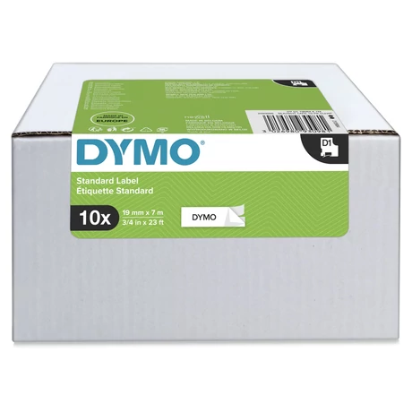 Dymo 2093098 fehér alapon fekete eredeti feliratozó szalag (2093098)