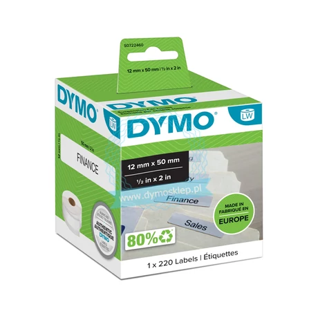 Dymo 99017 fehér eredeti szalagcímke csomag (S0722460)