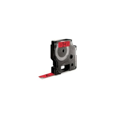 Dymo 45017 piros alapon fekete eredeti feliratozó szalag (87720570)