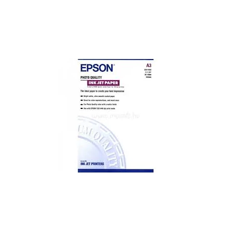 Epson S041068 fényképminőségű eredeti fotópapír (A3, 100 lap, 104g)