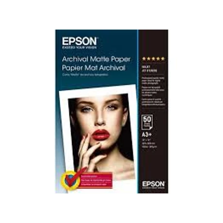 Epson S041344 matt archiváló eredeti fotópapír (A3, 50 lap, 192g)
