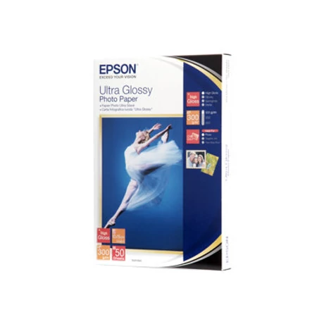 Epson S041943 ultra fényes eredeti fotópapír (10x15cm, 50 lap, 300g)