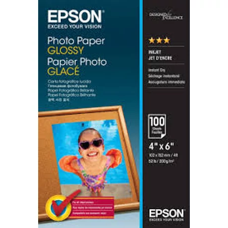 Epson S042548 fényes eredeti fotópapír (10x15cm, 100 lap, 200g)