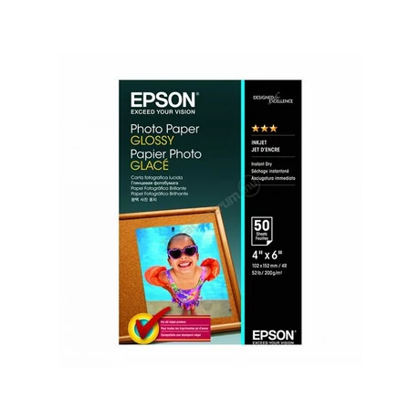 Epson S042549 fényes eredeti fotópapír (10x15cm, 500 lap, 200g)