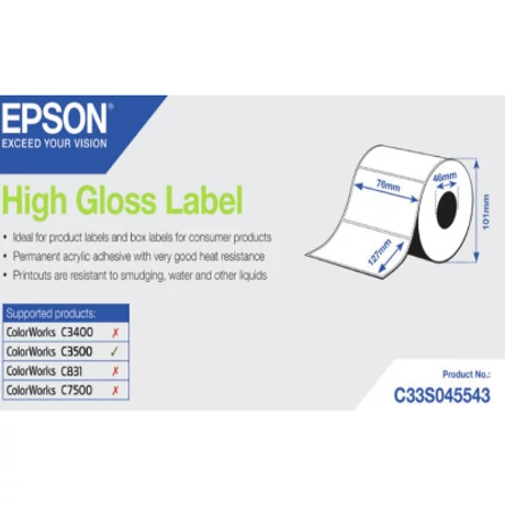 Epson S045543 eredeti címketekercs