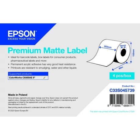Epson S045739 eredeti címketekercs