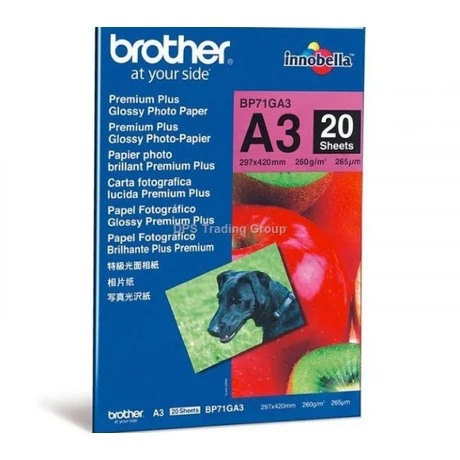 Brother BP71GA3 eredeti fotópapír (A3, 20db, 260g)