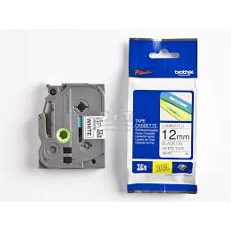 Brother TZE-231CIV csomagolás nélküli fehér alapon fekete eredeti feliratozó szalag (12mm x 8m)