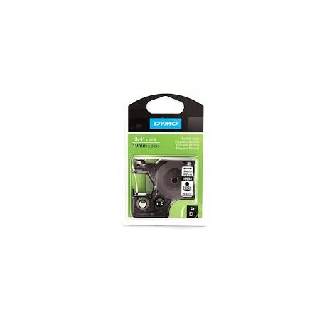 Dymo ID1 fehér alapon fekete eredeti feliratozó szalag (S0718070, S0718220, 18484)