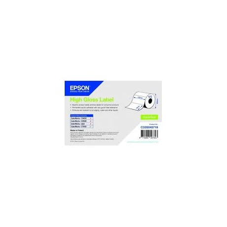Epson S045718 fehér eredeti öntapadós címkeszalag (1570 címke, 102mm x 76mm)