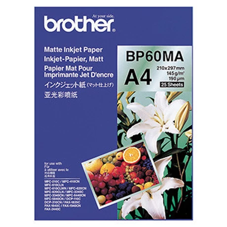 Brother BP60MA eredeti matt tintasugaras papír (A4, 25 lap, 145g)