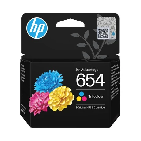 HP 7FP38UE No.654 színes eredeti tintapatron