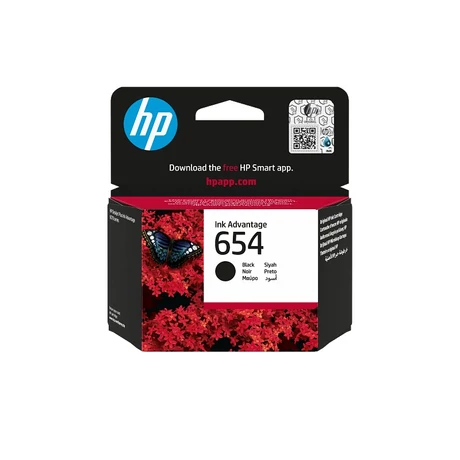 HP 7FP39UE No.654 fekete eredeti tintapatron