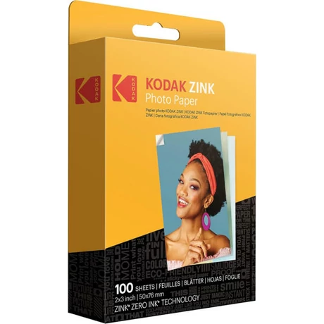 Kodak Zink eredeti fotópapír (2x3", 100 lap, RODZ2X3100)