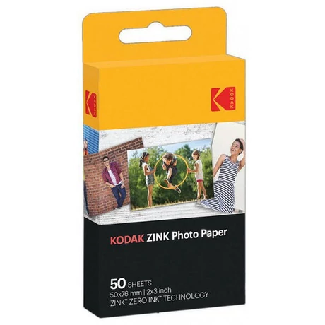 Kodak Zink eredeti fotópapír (2x3", 50 lap, RODZ2X350)