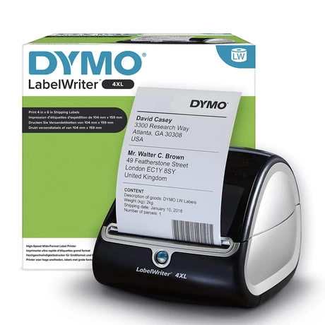 Dymo LabelWriter 4XL fehér alapon fekete eredeti címkeszalag csomag (2 db, S0947420)