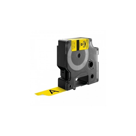 Dymo Rhino D1 1805431 sárga alapon fekete eredeti feliratozó szalag