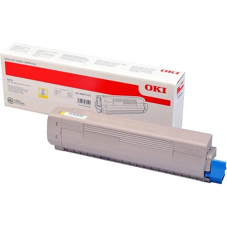 Oki C813 sárga eredeti toner (46471113)