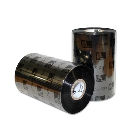 Zebra 2300 fekete eredeti gyantás címkeszalag csomag (6db, 110mm x 900m, 02300BK11090)