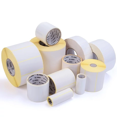 Zebra 3000T eredeti öntapadós ezüst címkeszalag csomag (8db, 70mm x 31,75mm, 880378-031)