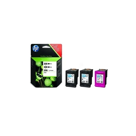 HP SD518AE No.300 dupla fekete+színes eredeti tintapatron csomag