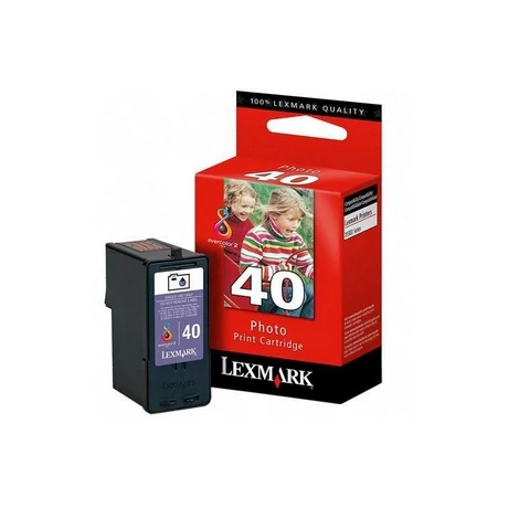 Lexmark 18Y0340B [Bk] No.40 fotó fekete eredeti tintapatron